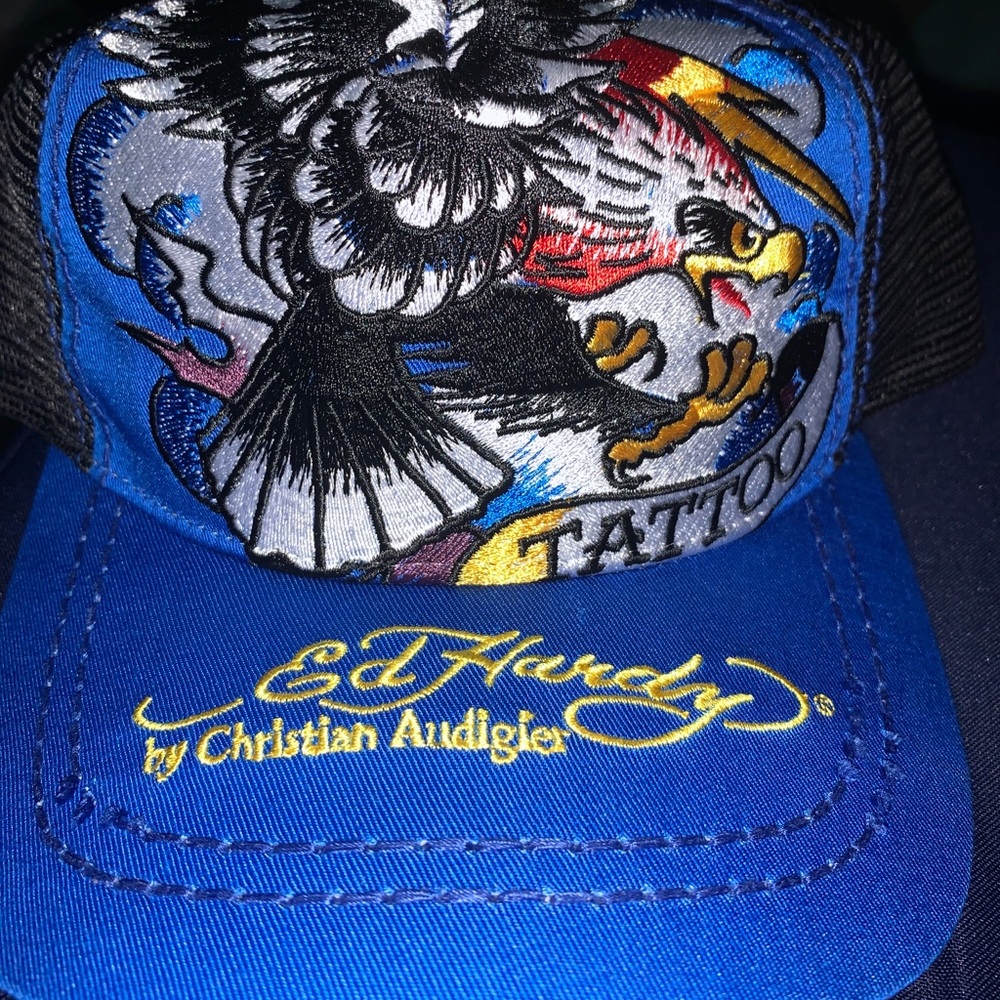 Ed hardy trucker hat